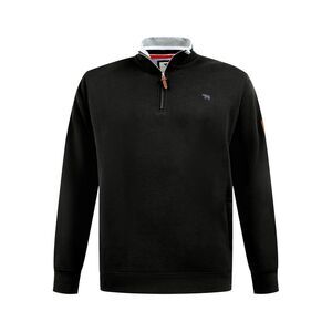 Duke Mens D555 Russel Quarter Zip Kingsize Fleece Top / Black